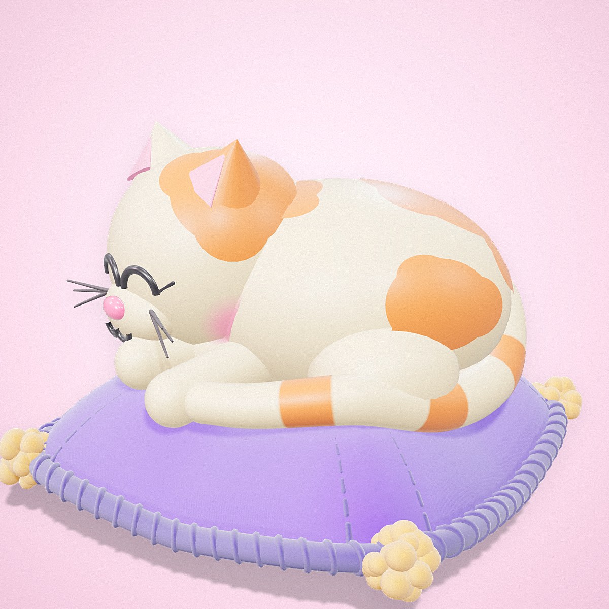 Gatito Modo Siesta, vista lateral — La Tienda Brilli Brilli