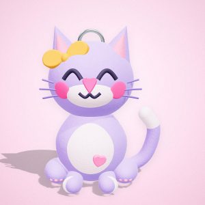 Michi Mofletes Kawaii, vista frontal — La Tienda Brilli Brilli