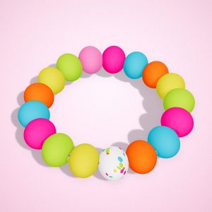 Pulsera Neón Chicle, vista frontal — La Tienda Brilli Brilli