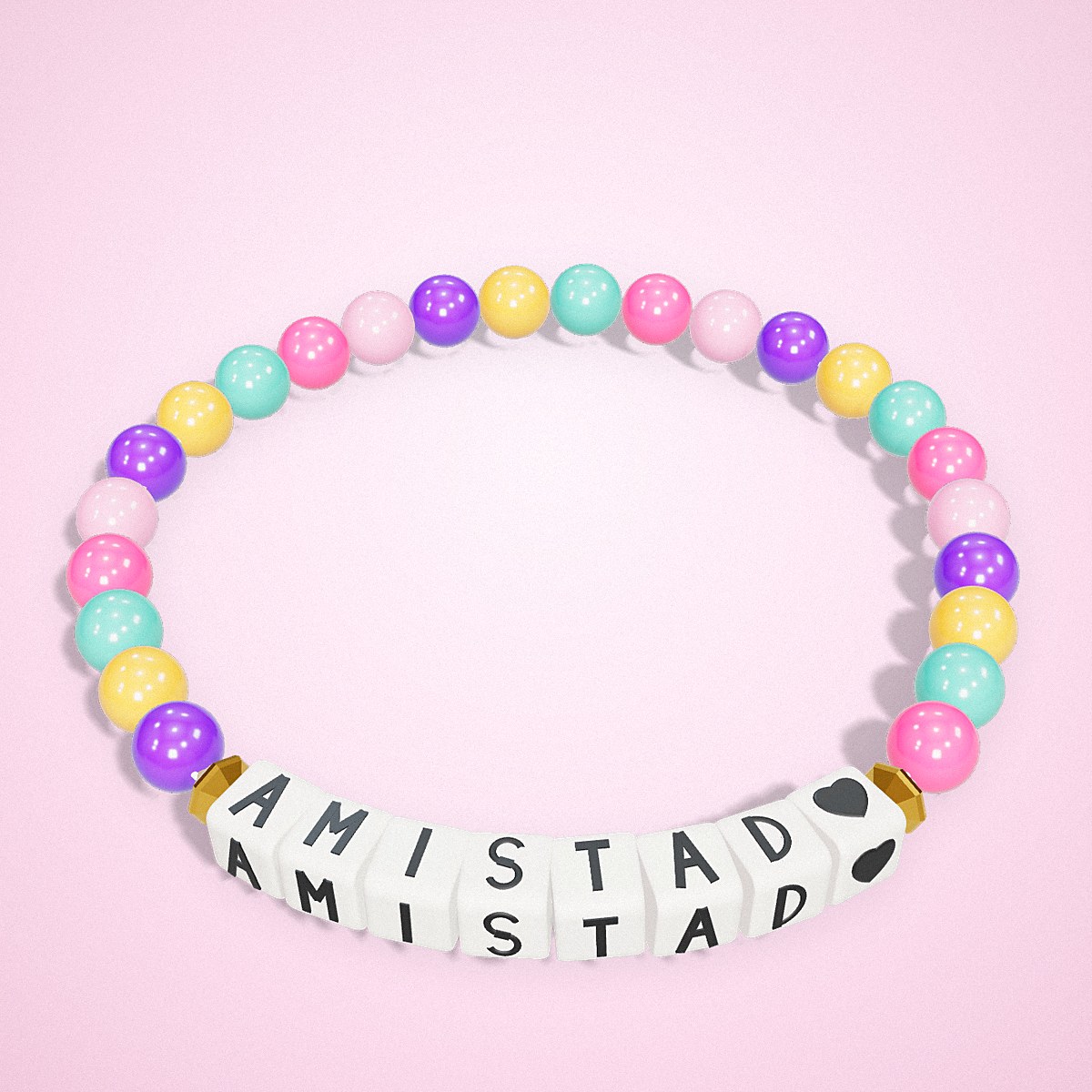 Pulsera Palabra Secreta, vista frontal — La Tienda Brilli Brilli