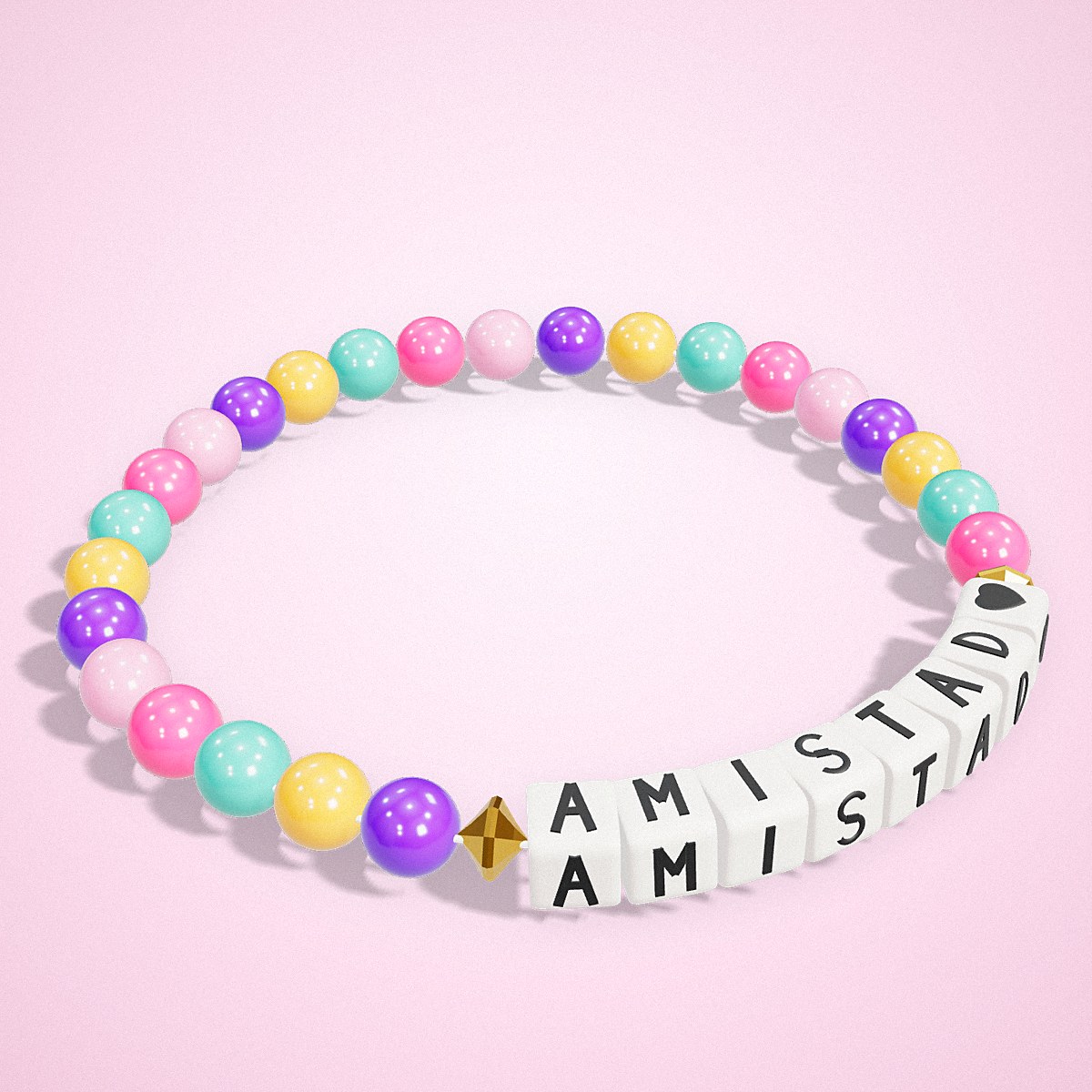 Pulsera Palabra Secreta, vista de tres cuartos — La Tienda Brilli Brilli