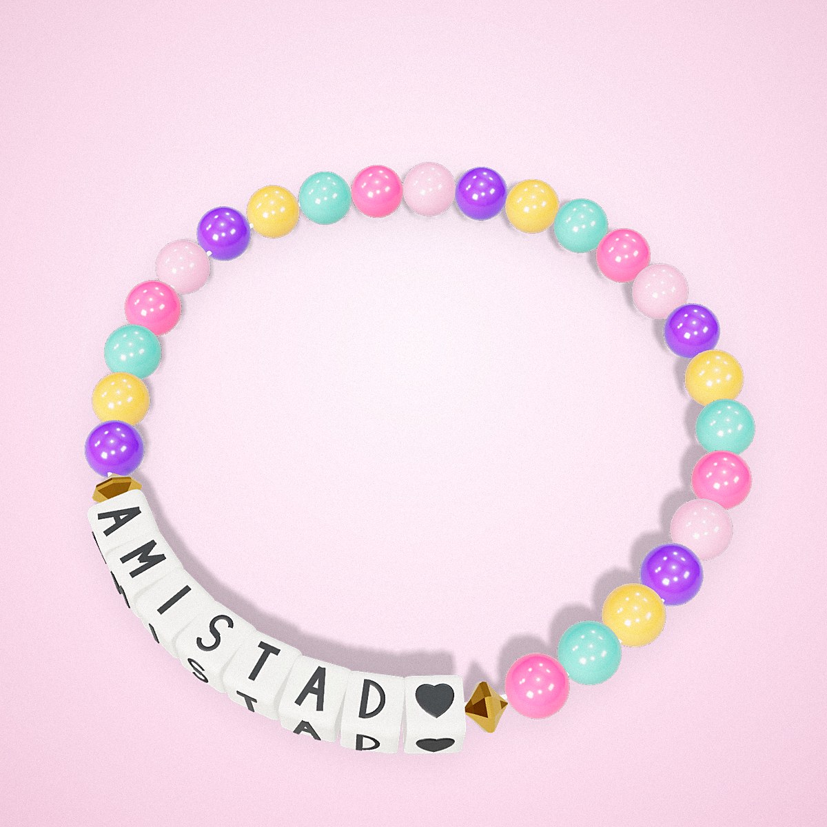 Pulsera Palabra Secreta, vista lateral — La Tienda Brilli Brilli