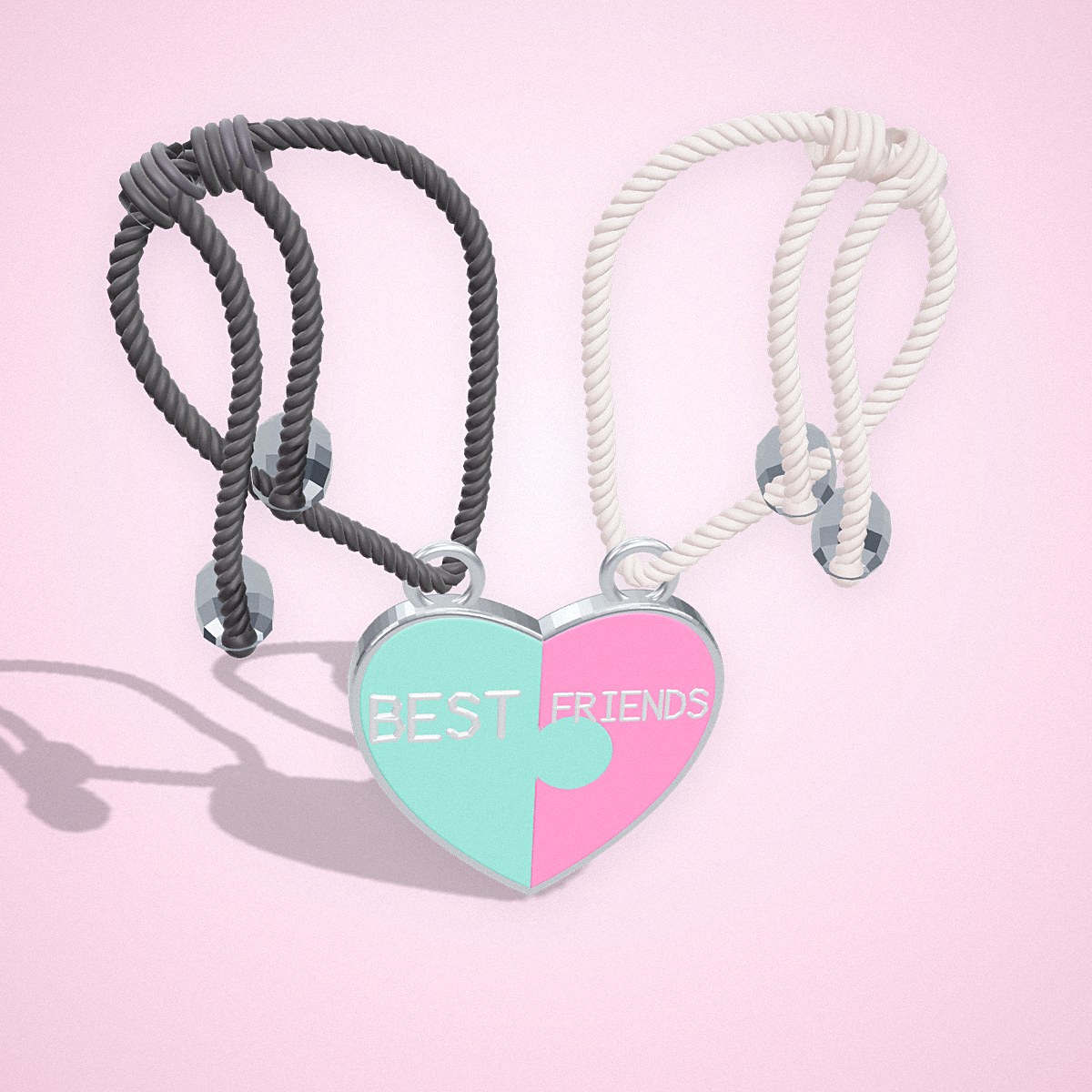 Pulsera Puzle BFF, vista cenital — La Tienda Brilli Brilli