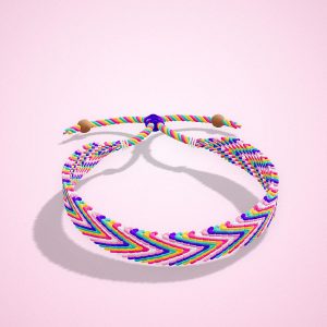 Pulsera Trenza Tropical, vista frontal — La Tienda Brilli Brilli